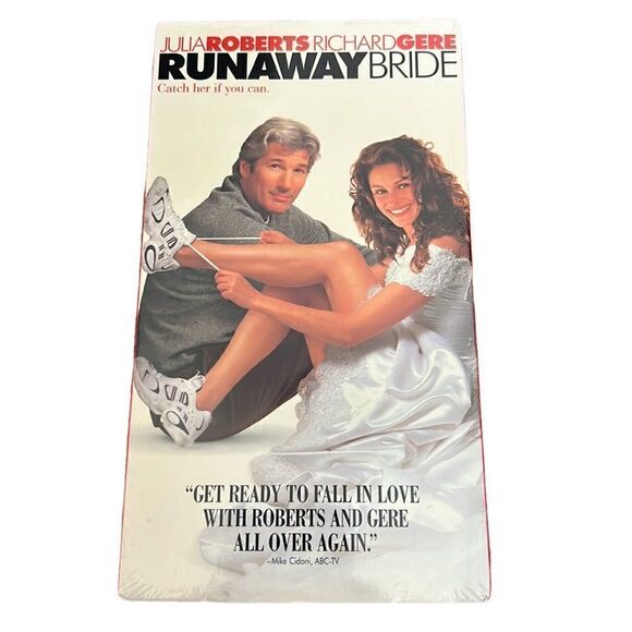 Runaway Bride VHS Tape Movie Julia Roberts Richard Gere Romantic Comedy SEALED - Picture 1 of 7